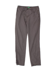 BENETTON Mens Slim Chino Trousers W30 L33 Grey Cotton