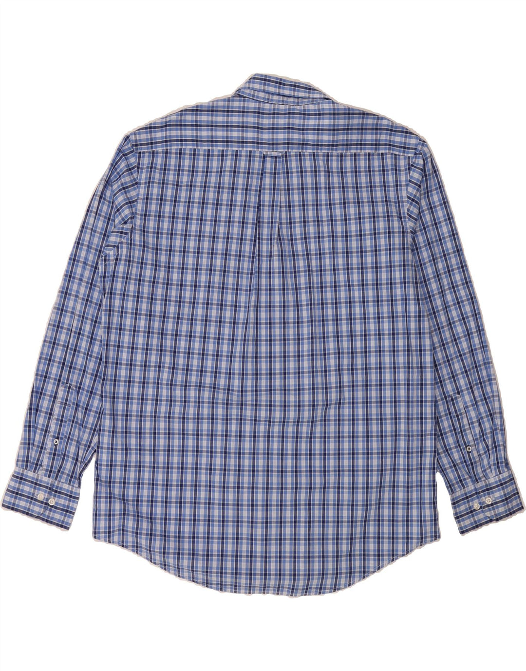 IZOD Mens Shirt XL Blue Check Cotton Vintage Izod and Second-Hand Izod from Messina Hembry 