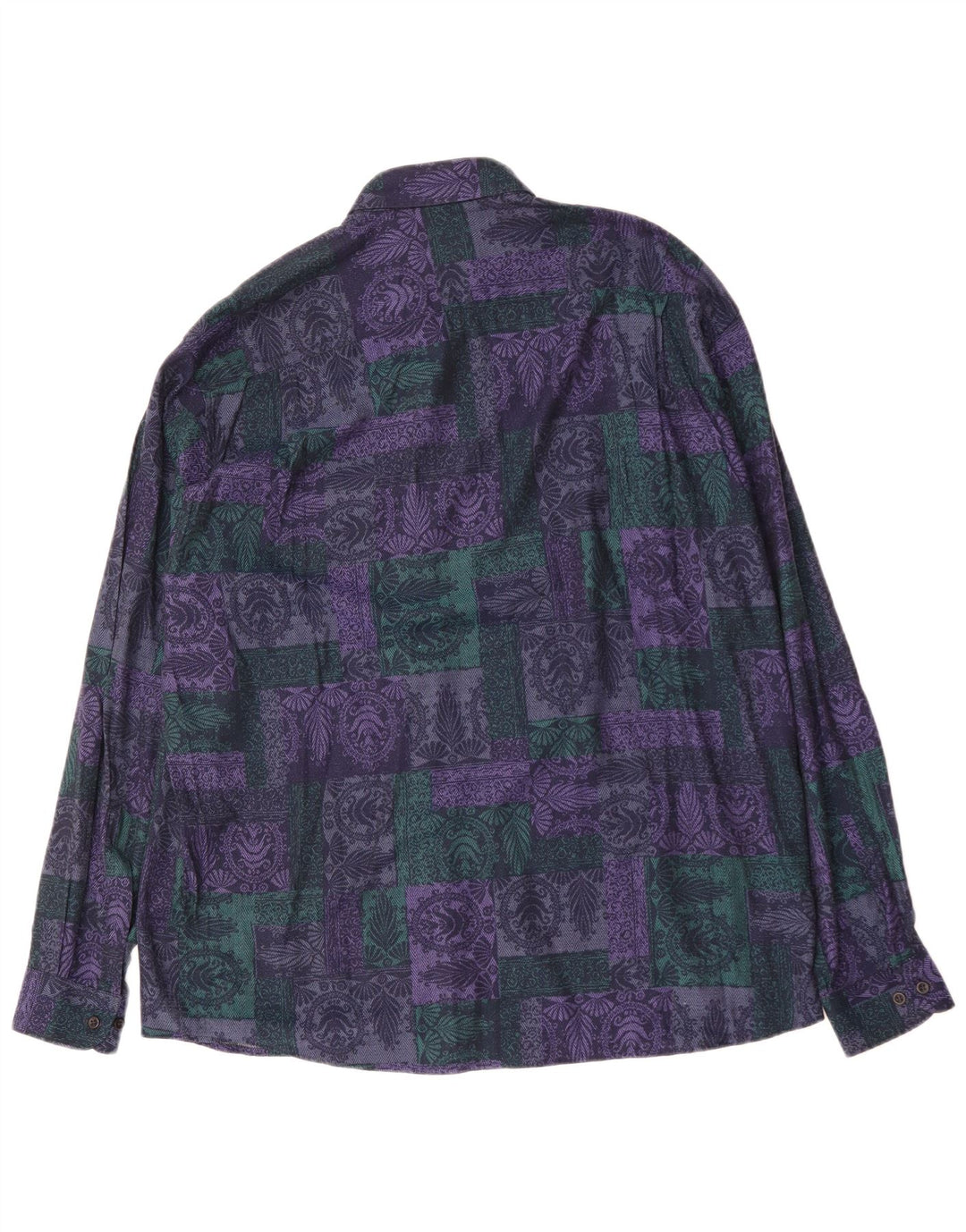 VINTAGE Mens Shirt Size 44 XL Multicoloured Paisley Cotton