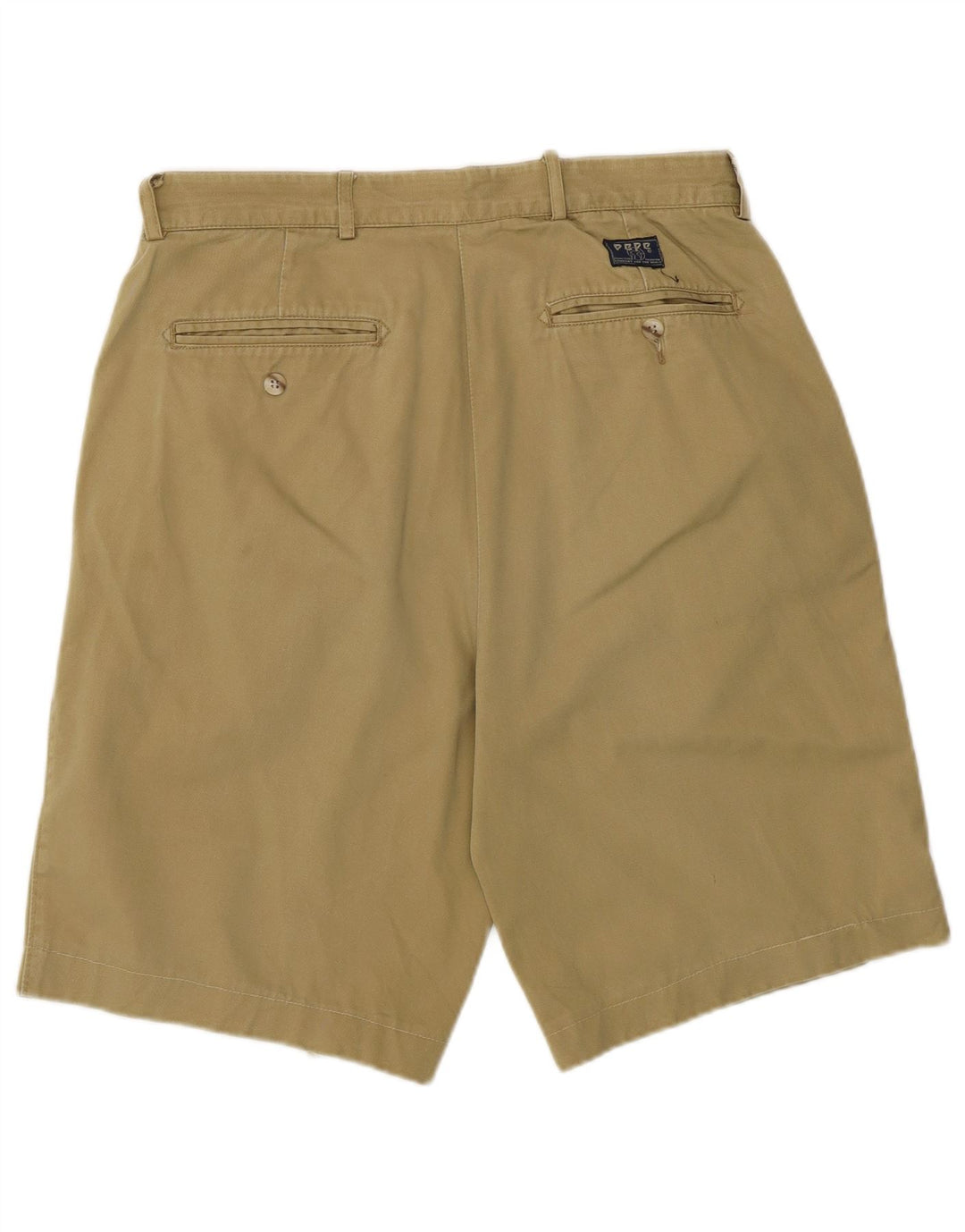 VINTAGE Mens Chino Shorts W30 Medium Khaki Cotton