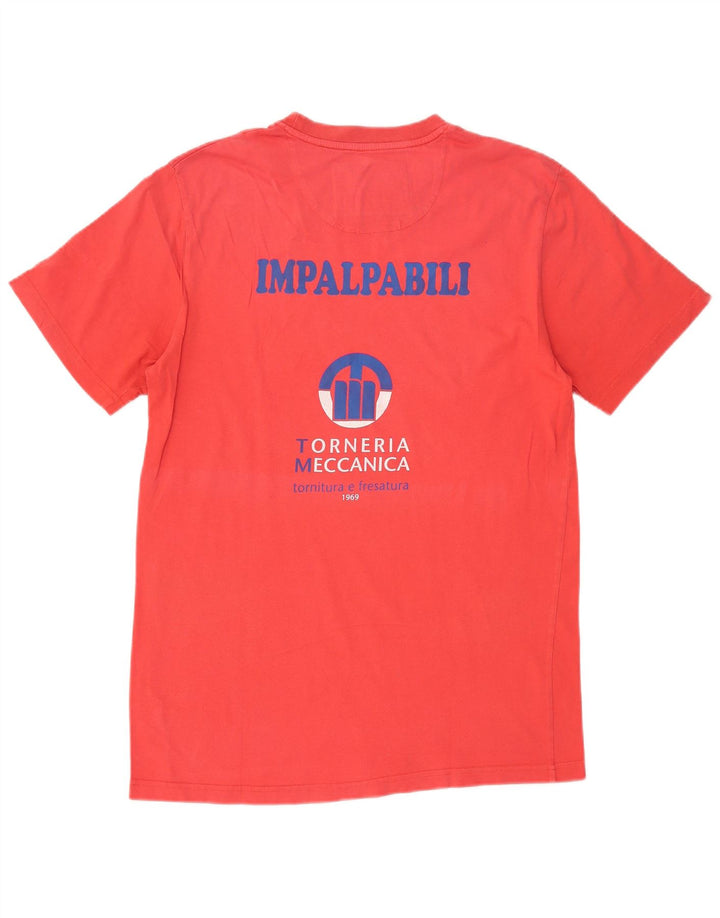 CANTERBURY Mens Graphic T-Shirt Top Large Red Cotton