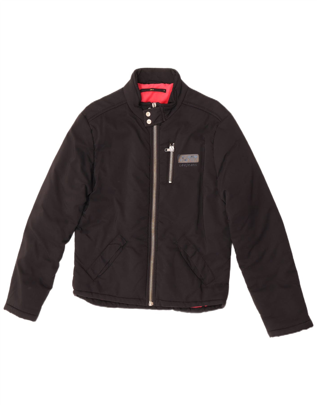 Lee Mens Bomber Jacket UK 38 Medium Black