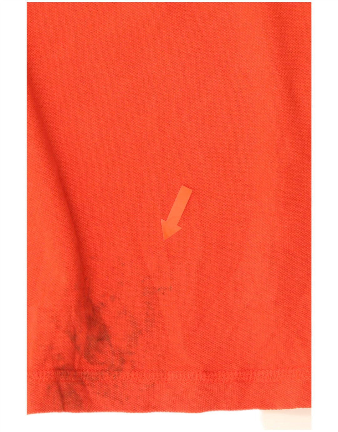 DKNY Mens Graphic Polo Shirt 2XL Orange Cotton