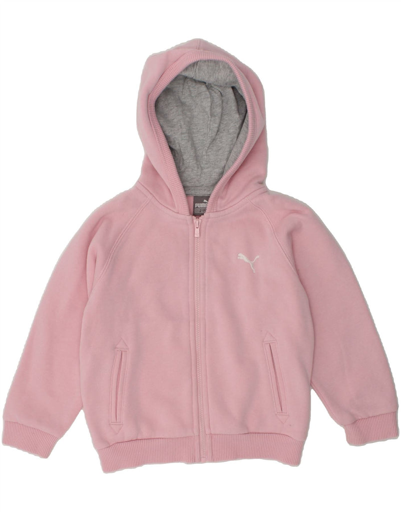 PUMA Baby Girls Zip Hoodie Sweater 18-24 Months Pink Cotton | Vintage Puma | Thrift | Second-Hand Puma | Used Clothing | Messina Hembry 