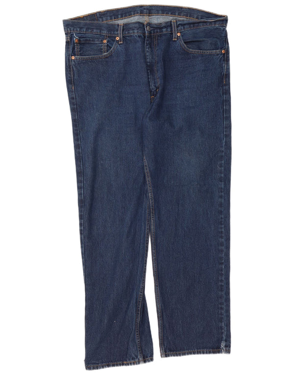 Levi's Mens 505 Straight Jeans W40 L30 Navy Blue Cotton