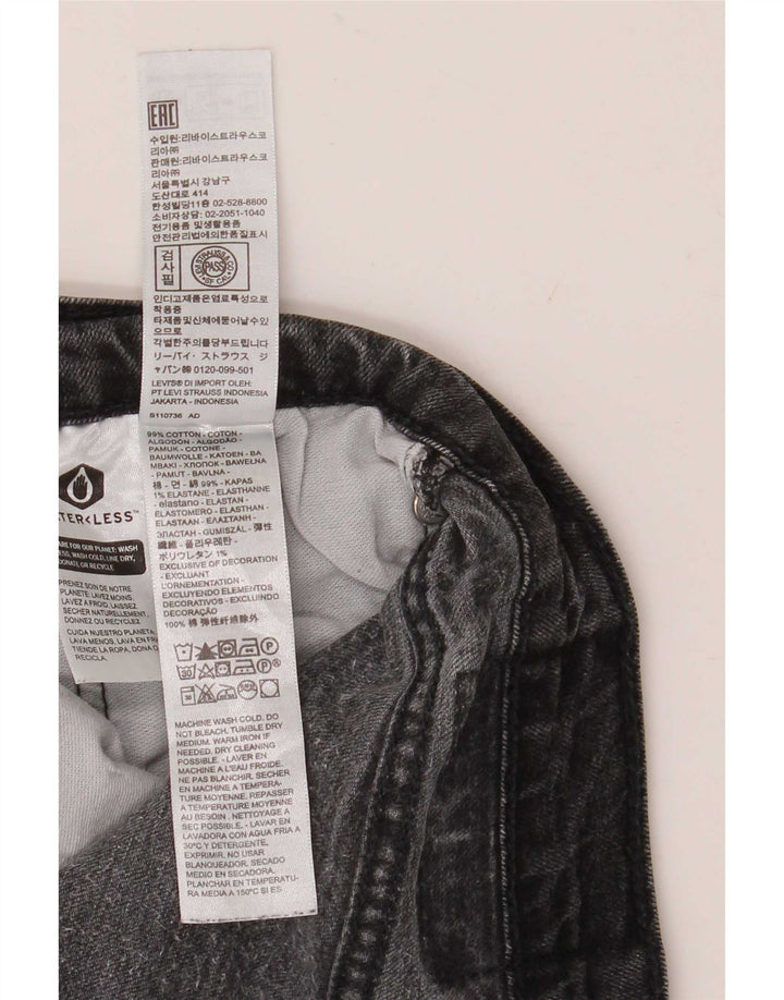 Levi's Mens Slim Jeans W34 L26 Grey Cotton