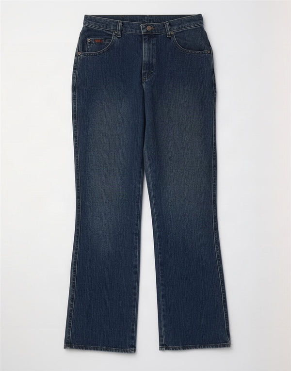 Wrangler Womens Straight Jeans UK 10 Small W30 L31 Blue Cotton