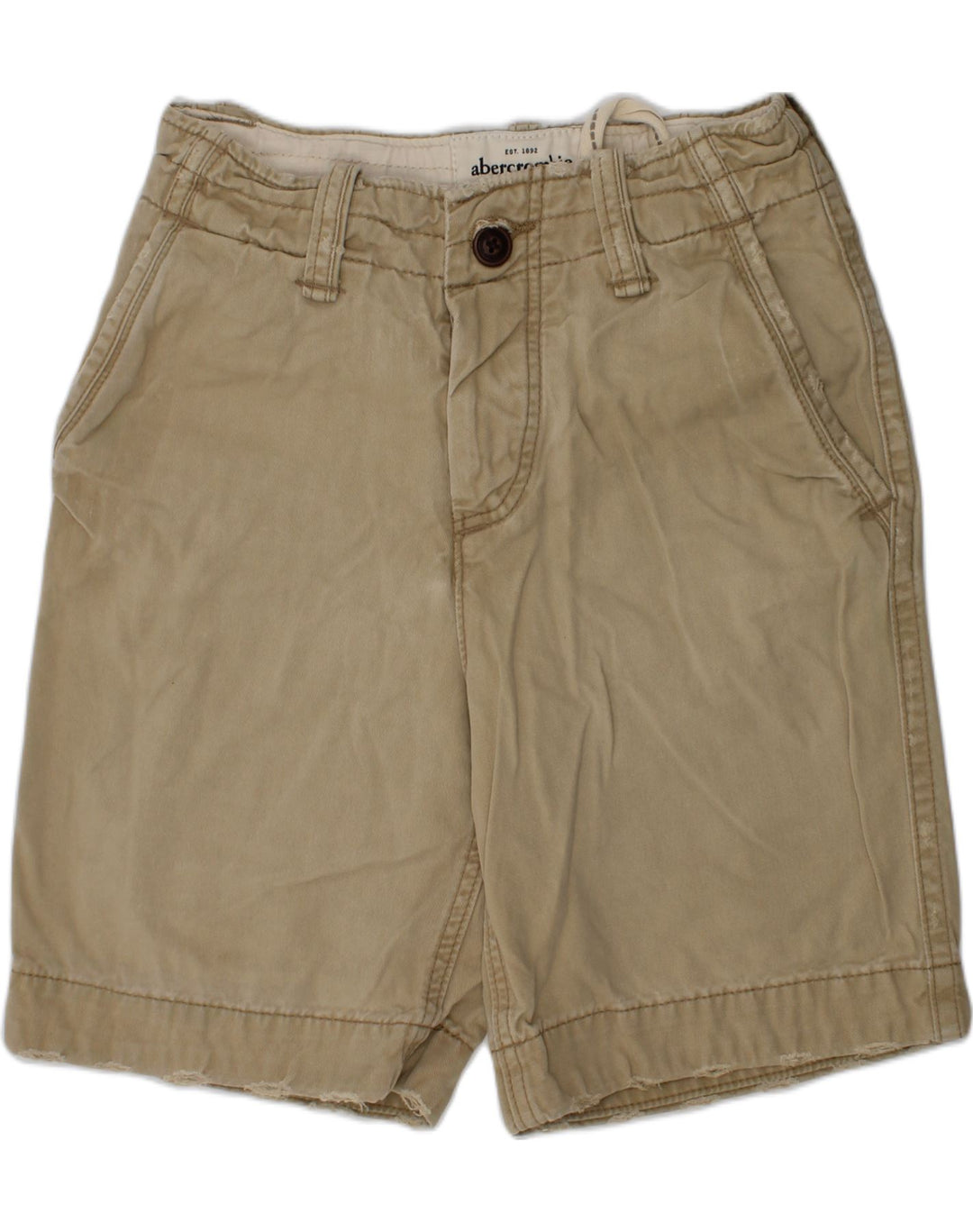 ABERCROMBIE & FITCH Boys Casual Shorts 7-8 Years W26  Brown Cotton | Vintage Abercrombie & Fitch | Thrift | Second-Hand Abercrombie & Fitch | Used Clothing | Messina Hembry 