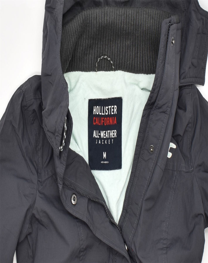 HOLLISTER Boys Hooded Windbreaker Jacket 10-11 Years Medium Navy Blue | Vintage | Thrift | Second-Hand | Used Clothing | Messina Hembry 