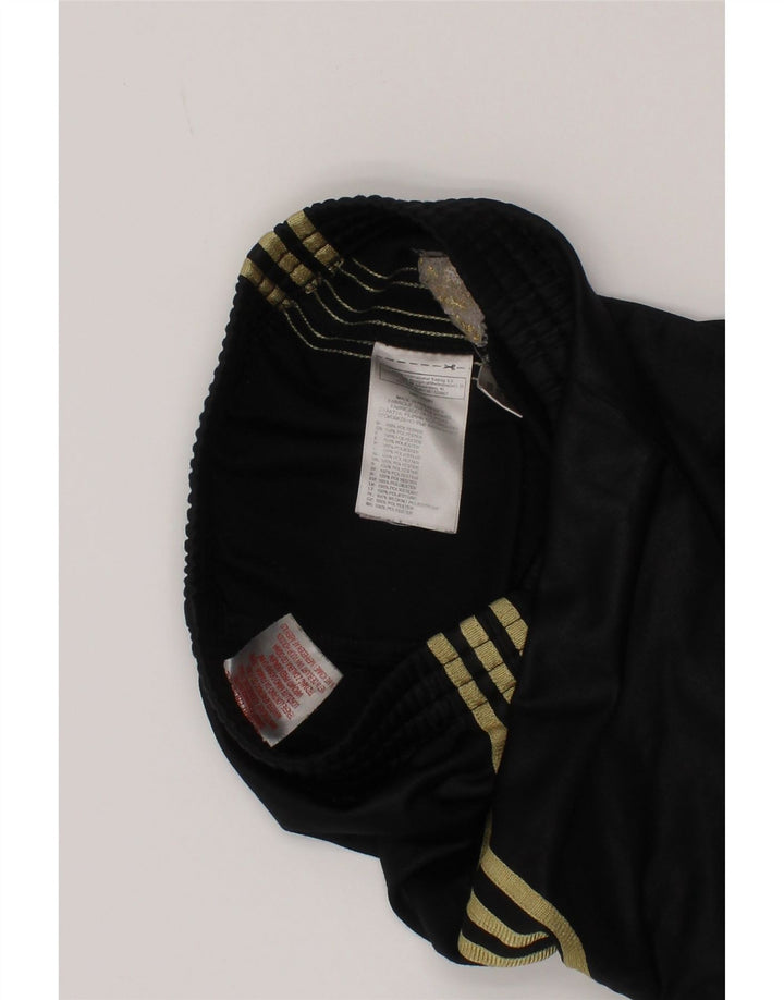 Adidas Boys Tracksuit Trousers 2-3 Years Black Polyester