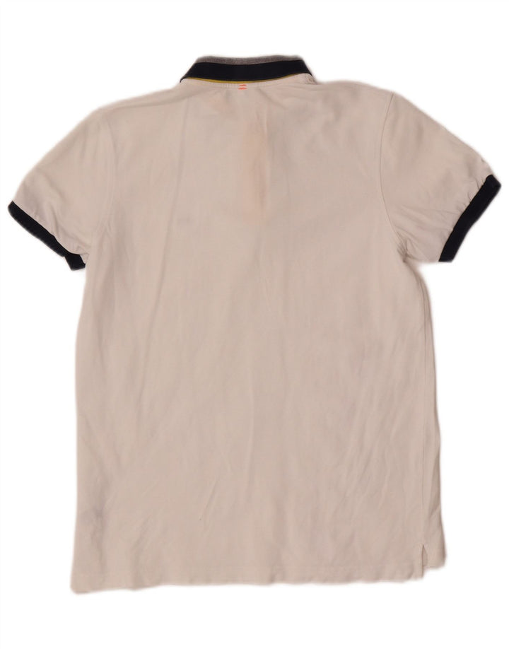 Sun68 Boys Polo Shirt 11-12 Years White Cotton