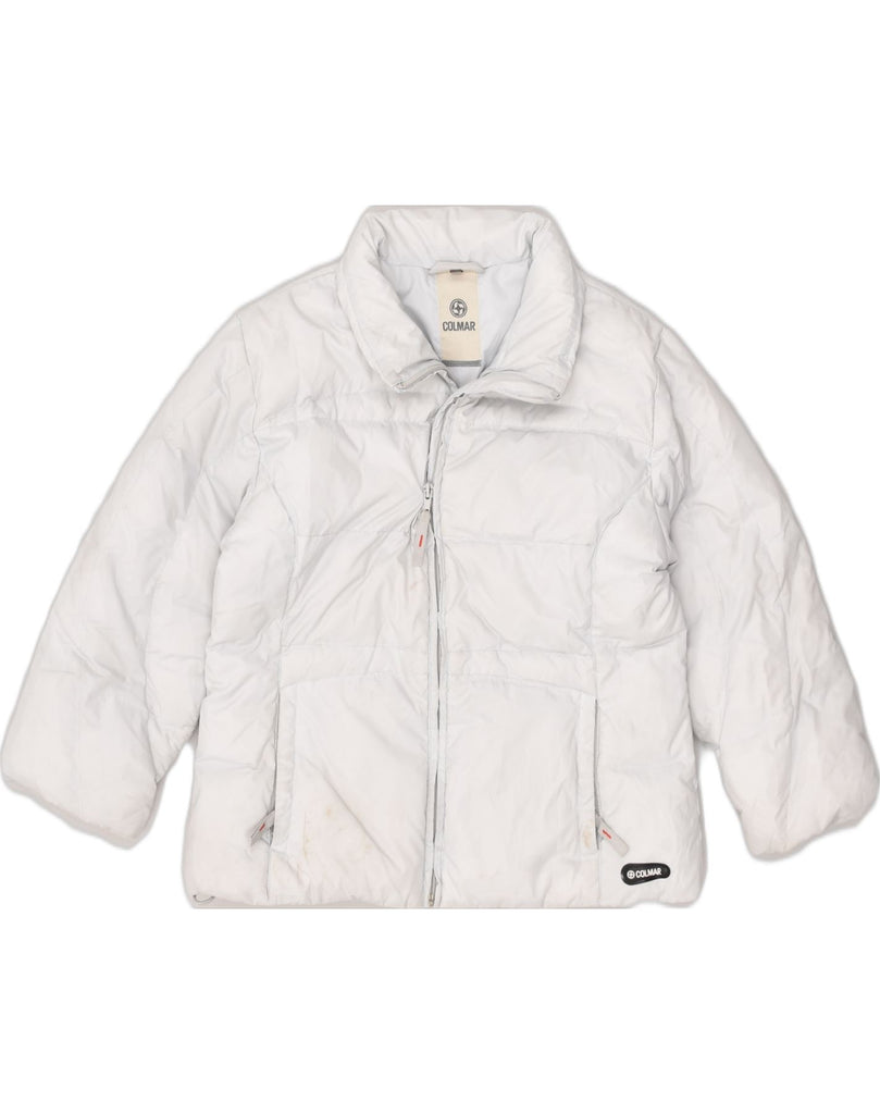 COLMAR Womens Padded Jacket IT 34 2XS White Polyester | Vintage Colmar | Thrift | Second-Hand Colmar | Used Clothing | Messina Hembry 