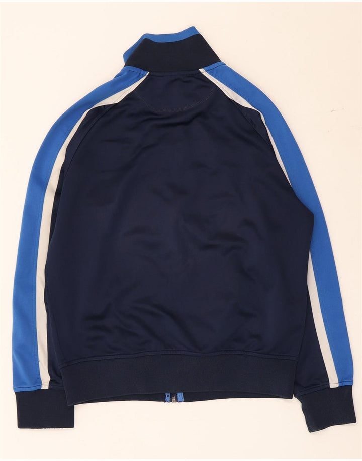 Diadora Womens Tracksuit Top Jacket UK 14 Medium Navy Blue Colourblock