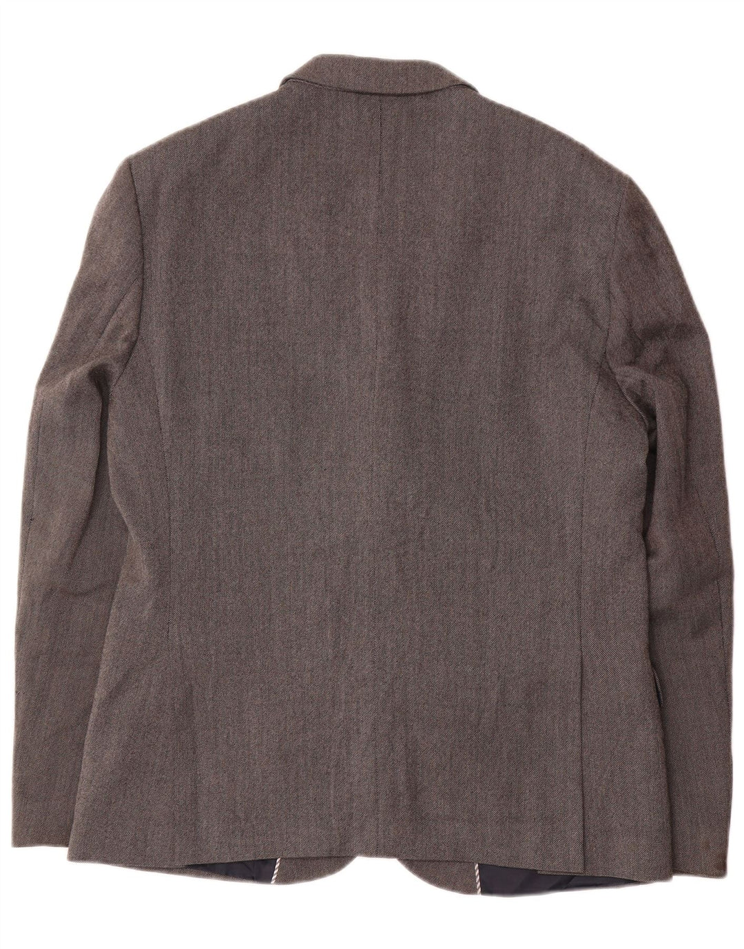 Marks & Spencer Mens 2 Button Slim Fit Blazer Jacket UK 42 Large Grey Wool
