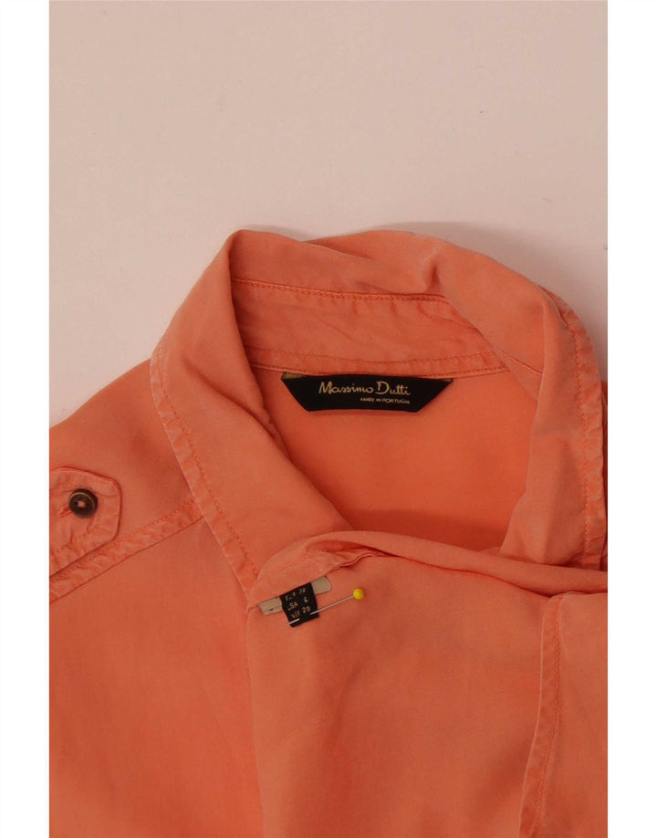 Massimo Dutti Womens Shirt EU 38 Small Orange