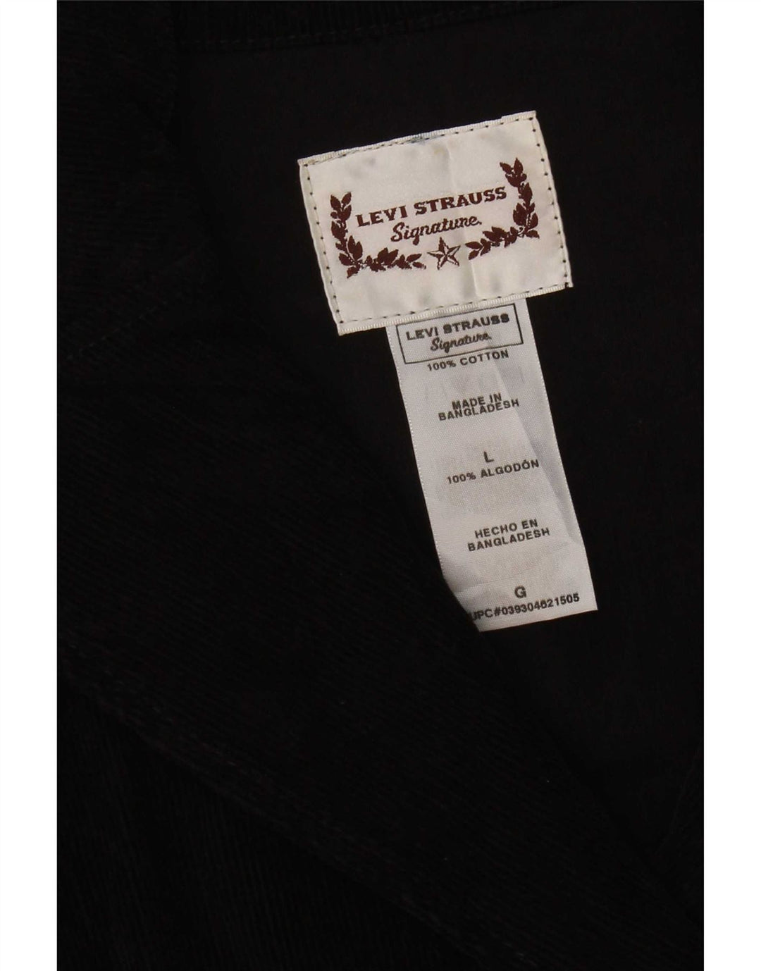 Levi's Womens Corduroy Pea Coat UK 16 Large Black Cotton