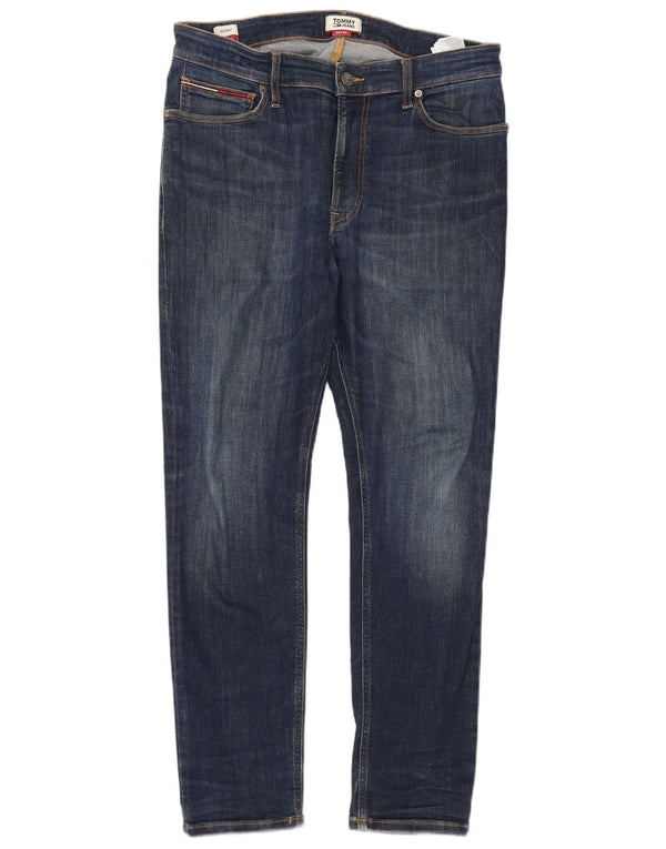 Tommy Hilfiger Mens Ryan Skinny Jeans W34 L30 Navy Blue Cotton