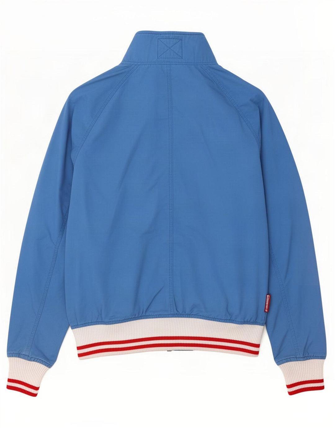 Superdry Mens Bomber Jacket UK 38 Medium Blue Colourblock Cotton