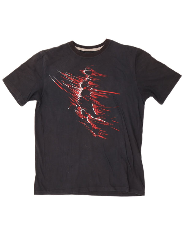 Jordan Mens Graphic T-Shirt Top Medium Black