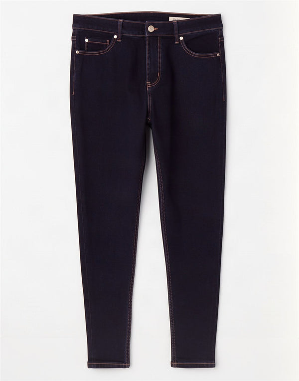 Marks & Spencer Womens The Ivy Skinny Jeans UK 14 Large W34 L25 Navy Blue