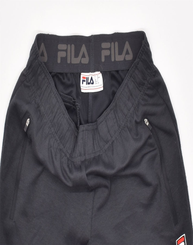 FILA Mens Tracksuit Trousers Small Black Cotton | Vintage | Thrift | Second-Hand | Used Clothing | Messina Hembry 