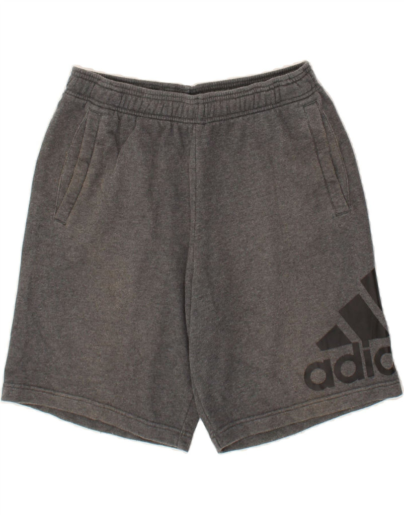 ADIDAS Mens Graphic Sport Shorts Medium  Grey Cotton | Vintage Adidas | Thrift | Second-Hand Adidas | Used Clothing | Messina Hembry 