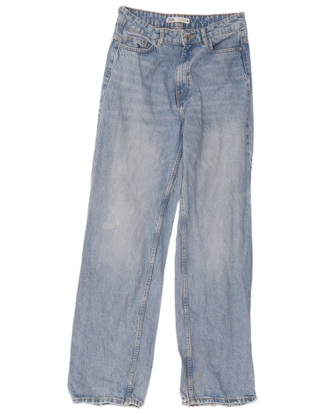 Zara Womens Straight Jeans EU 38 Small W30 L32 Blue Cotton