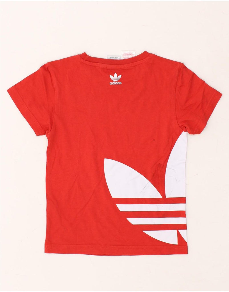 ADIDAS Boys Graphic T-Shirt Top 7-8 Years Red Cotton | Vintage Adidas | Thrift | Second-Hand Adidas | Used Clothing | Messina Hembry 