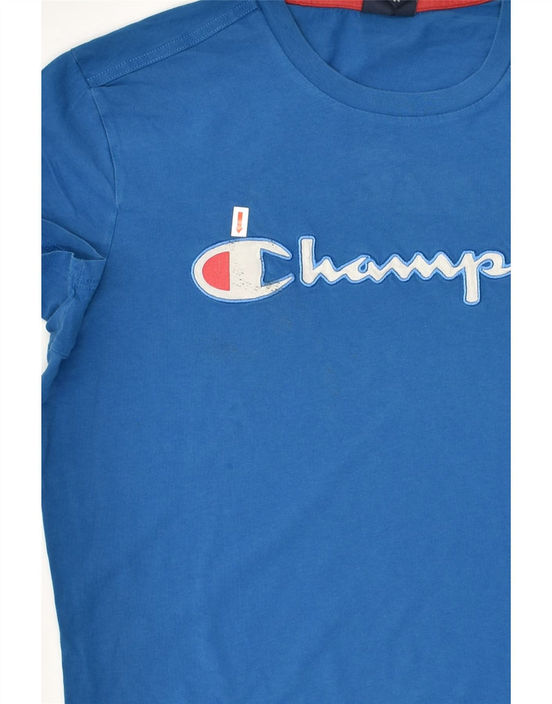 CHAMPION Mens Graphic T-Shirt Top Small Blue | Vintage Champion | Thrift | Second-Hand Champion | Used Clothing | Messina Hembry 