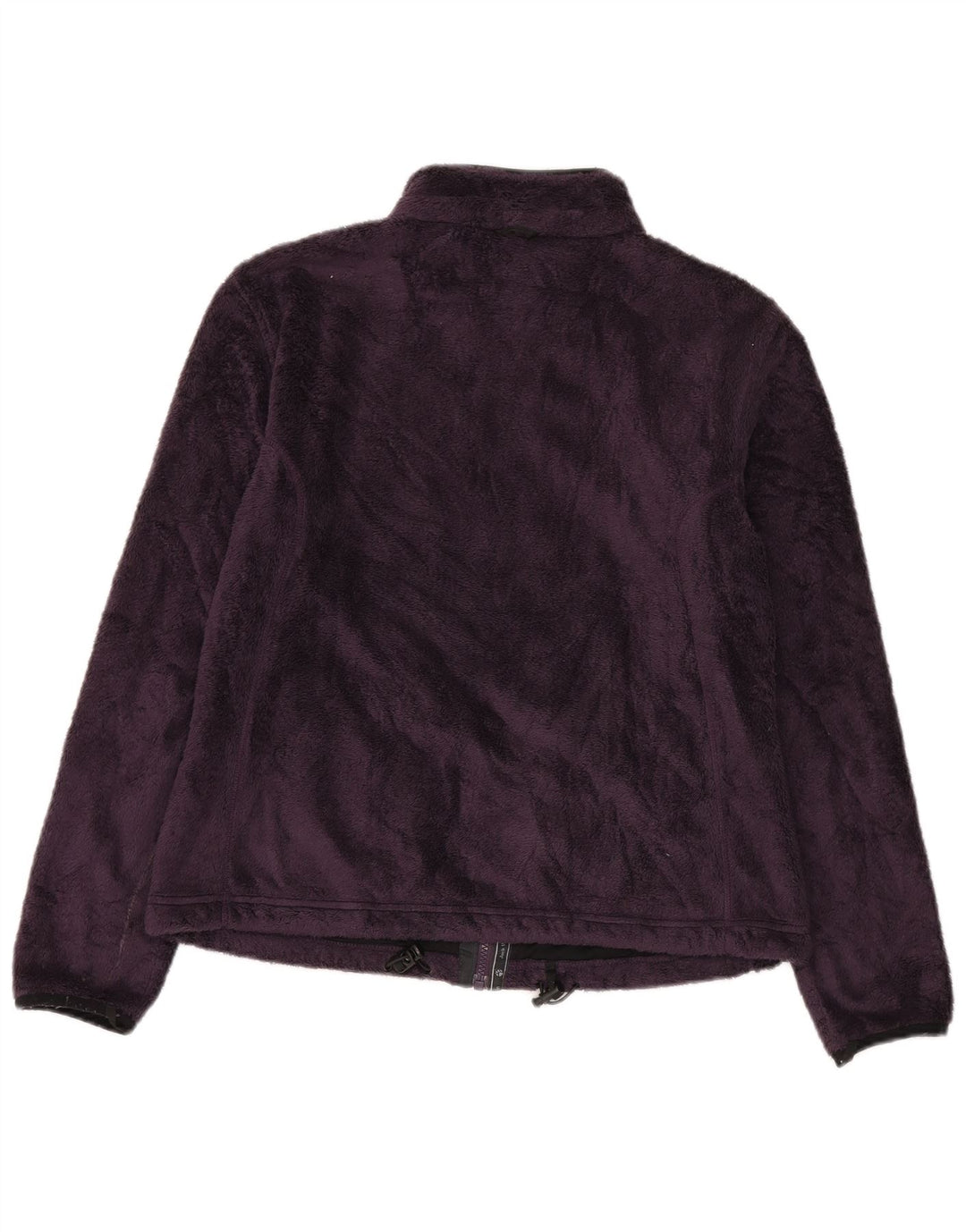 Jack Wolfskin Womens Fleece Jacket UK 16 Large Purple Polyester