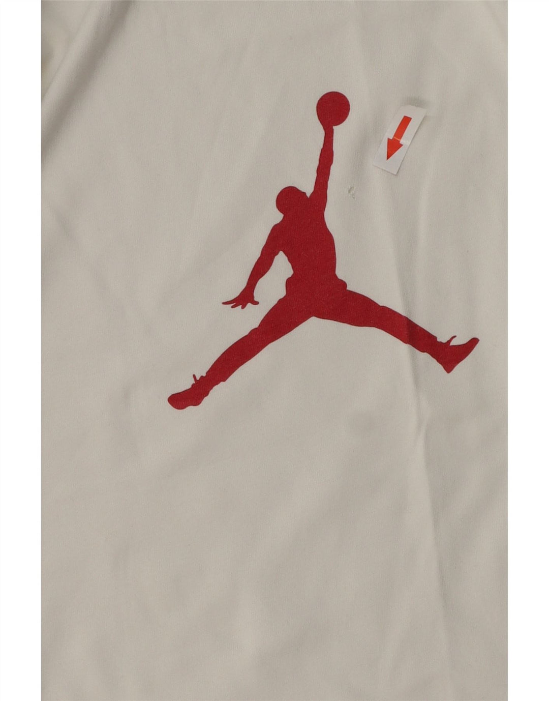 Jordan Mens Standard Fit Graphic T-Shirt Top Small White Cotton