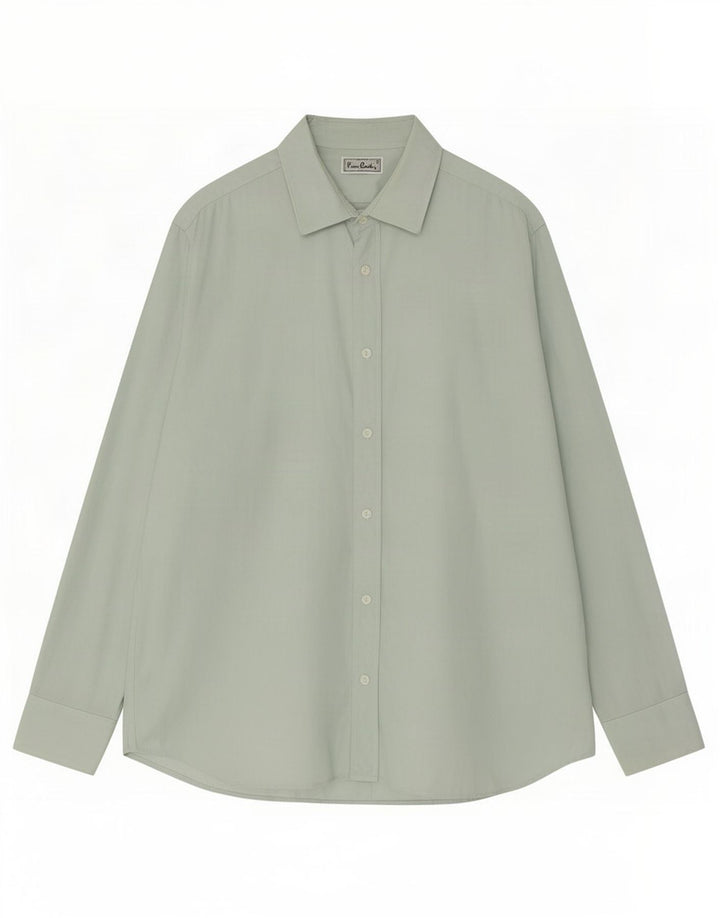 Pierre Cardin Mens Shirt Medium Green