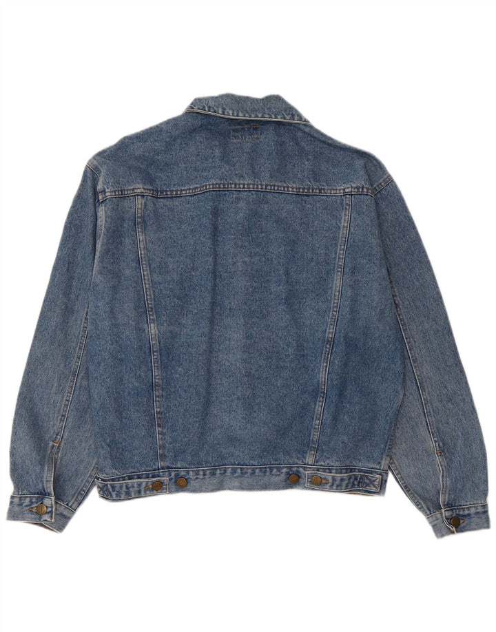 Stefanel Mens Denim Jacket UK 36 Small Blue Cotton