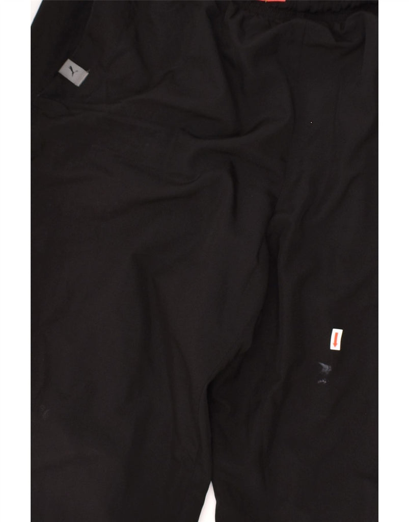 PUMA Mens Tracksuit Trousers Large Black Polyester | Vintage Puma | Thrift | Second-Hand Puma | Used Clothing | Messina Hembry 