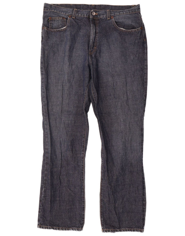 Dkny Mens Straight Jeans W38 L31 Navy Blue Cotton