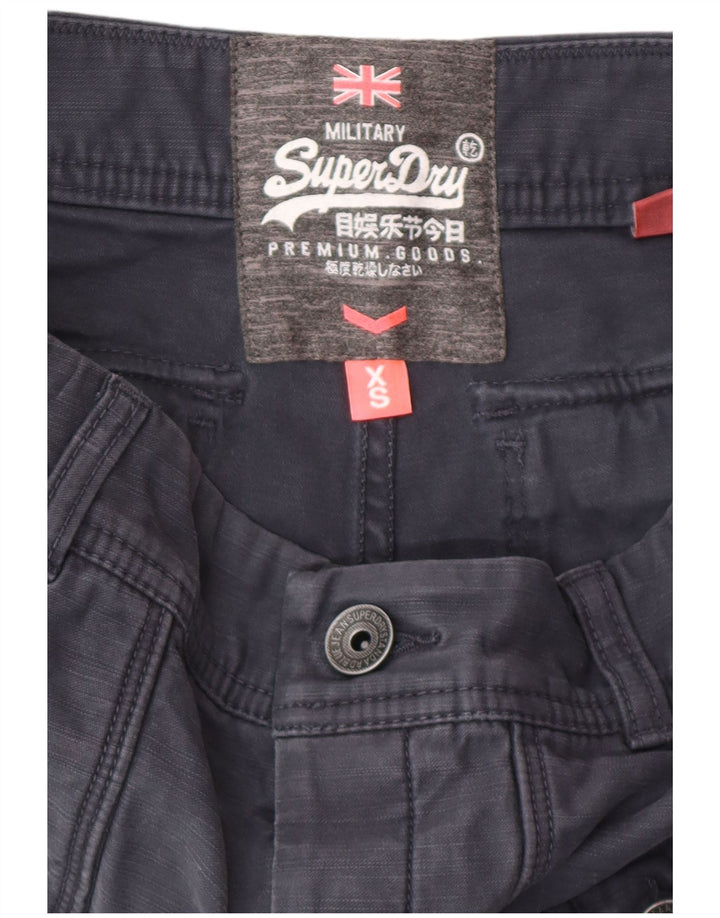 Superdry Womens Cargo Shorts XS W28  Black Cotton
