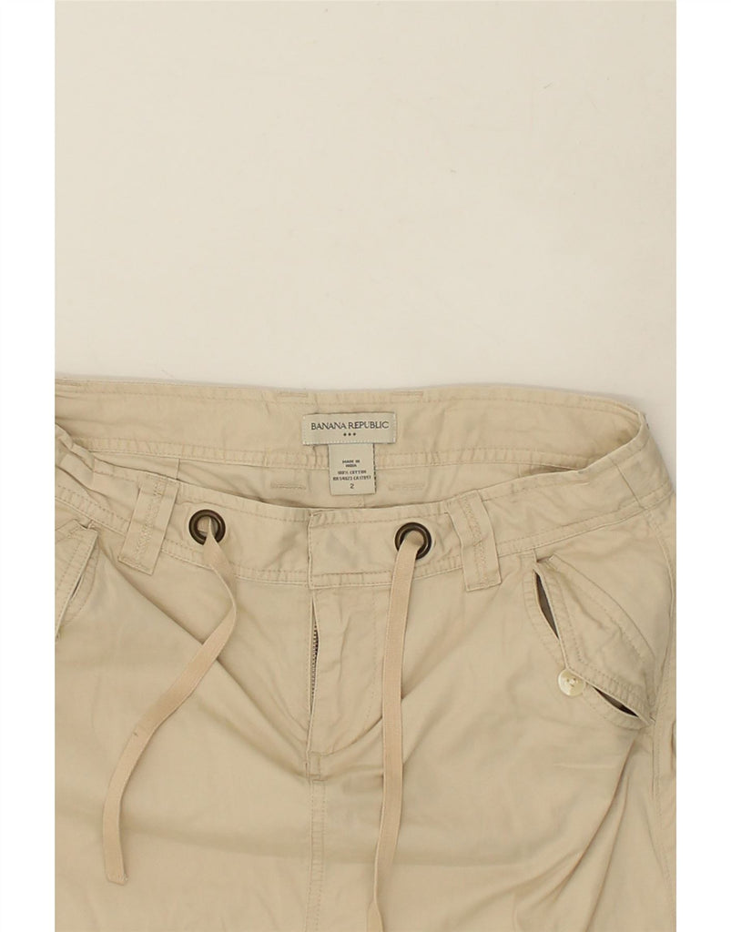 BANANA REPUBLIC Womens Straight Skirt US 2 XS W30 Beige Cotton | Vintage Banana Republic | Thrift | Second-Hand Banana Republic | Used Clothing | Messina Hembry 