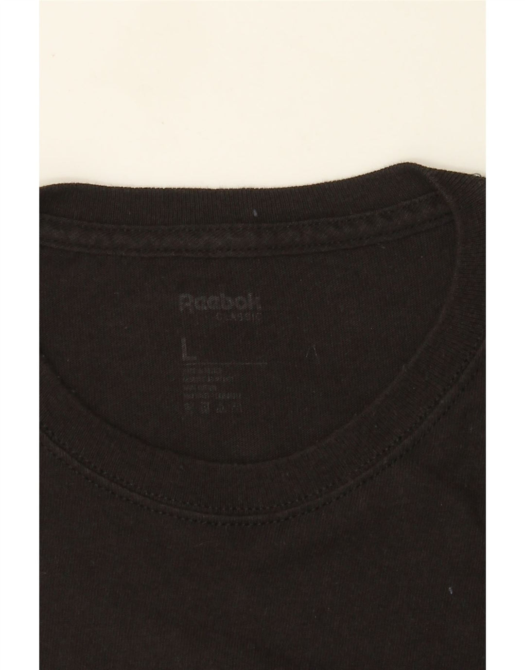 Reebok Mens Graphic T-Shirt Top Large Black