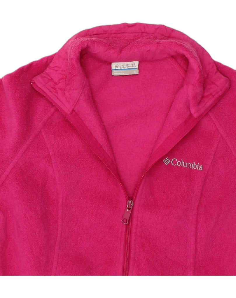 COLUMBIA Womens Fleece Jacket UK 10 Small Pink Polyester | Vintage Columbia | Thrift | Second-Hand Columbia | Used Clothing | Messina Hembry 