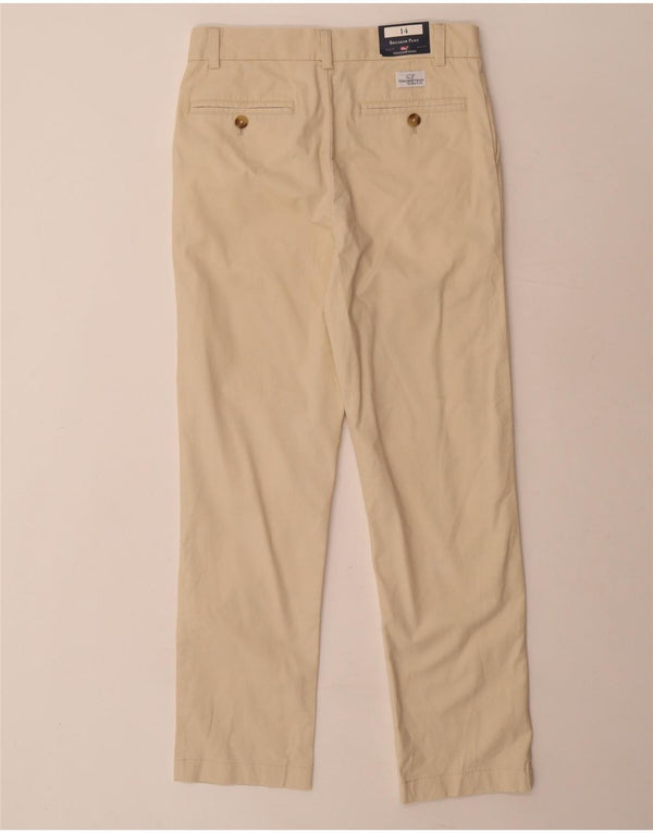 VINEYARD VINES Girls Straight Chino Trousers 13-14 Years W26 L26 Beige