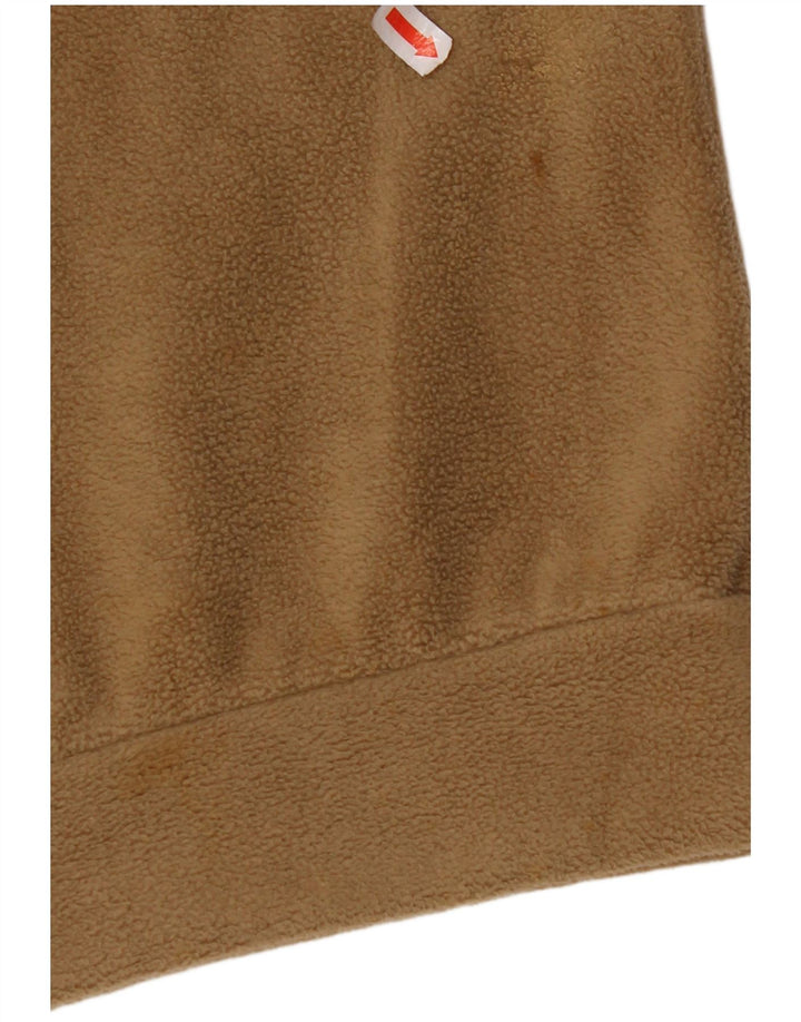 NORTH SAILS Mens Zip Neck Fleece Jumper 2XL Beige Polyester