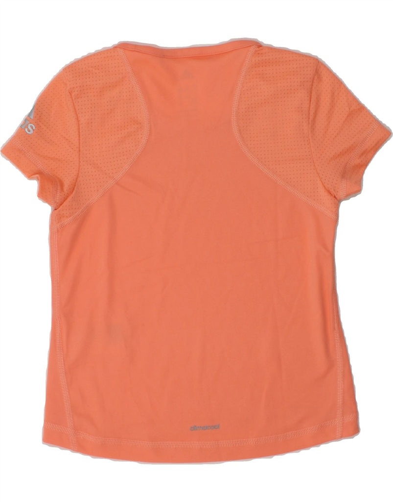 ADIDAS Girls Climacool T-Shirt Top 5-6 Years Orange Polyester | Vintage Adidas | Thrift | Second-Hand Adidas | Used Clothing | Messina Hembry 