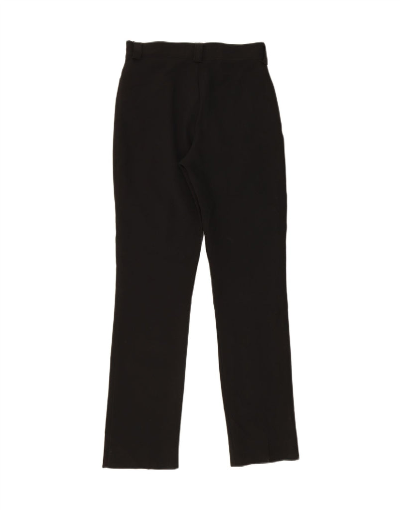 VINTAGE Womens Slim Casual Trousers Small W26 L29 Black Cotton Vintage Vintage and Second-Hand Vintage from Messina Hembry 