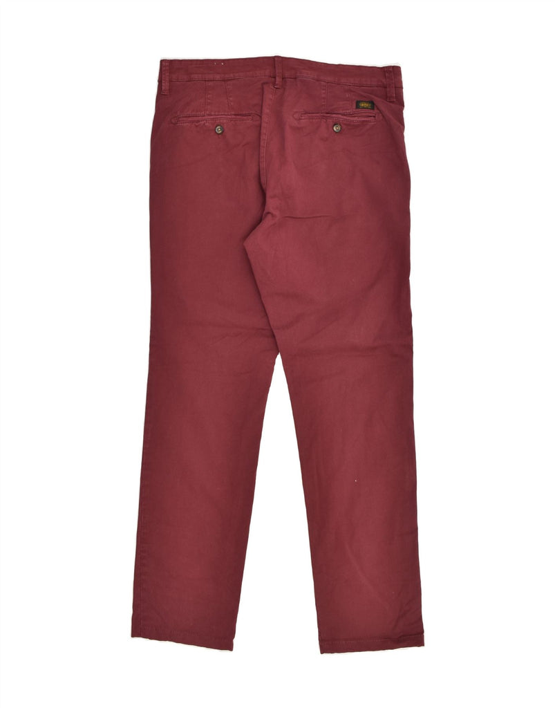 RIFLE Mens Slim Chino Trousers W33 L30  Red Cotton | Vintage Rifle | Thrift | Second-Hand Rifle | Used Clothing | Messina Hembry 