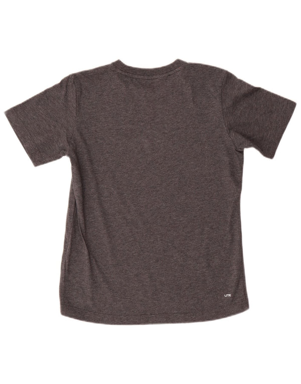 Adidas Boys Graphic T-Shirt Top 11-12 Years Grey Cotton