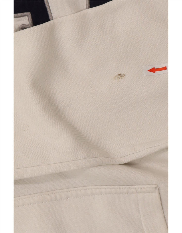 Gap Mens Graphic Hoodie Jumper Large White Cotton