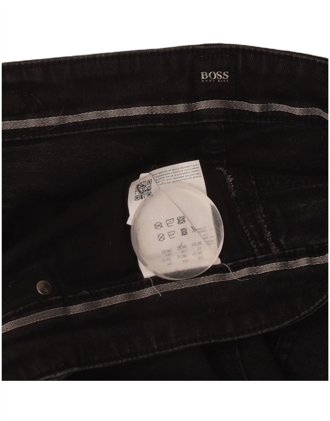 Hugo Boss Mens Slim Jeans W36 L32 Black Cotton