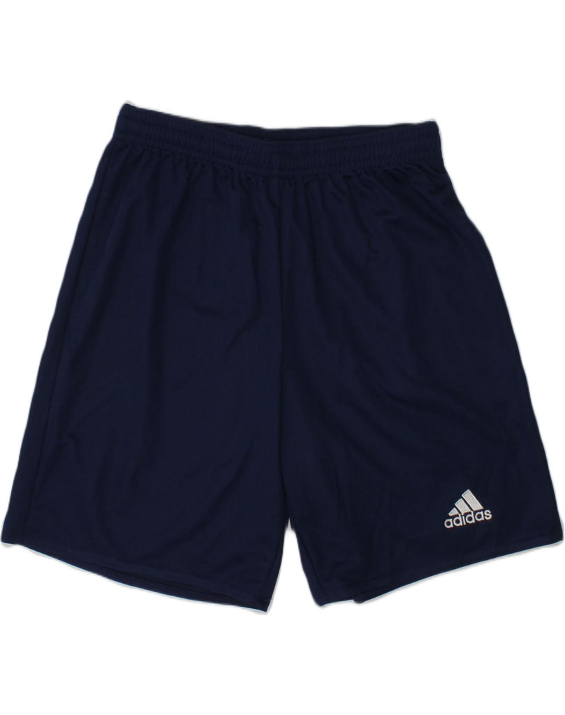 ADIDAS Boys Sport Shorts 11-12 Years Navy Blue Polyester | Vintage Adidas | Thrift | Second-Hand Adidas | Used Clothing | Messina Hembry 