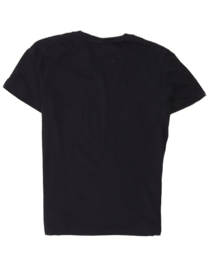Jack & Jones Mens Graphic T-Shirt Top Large Navy Blue