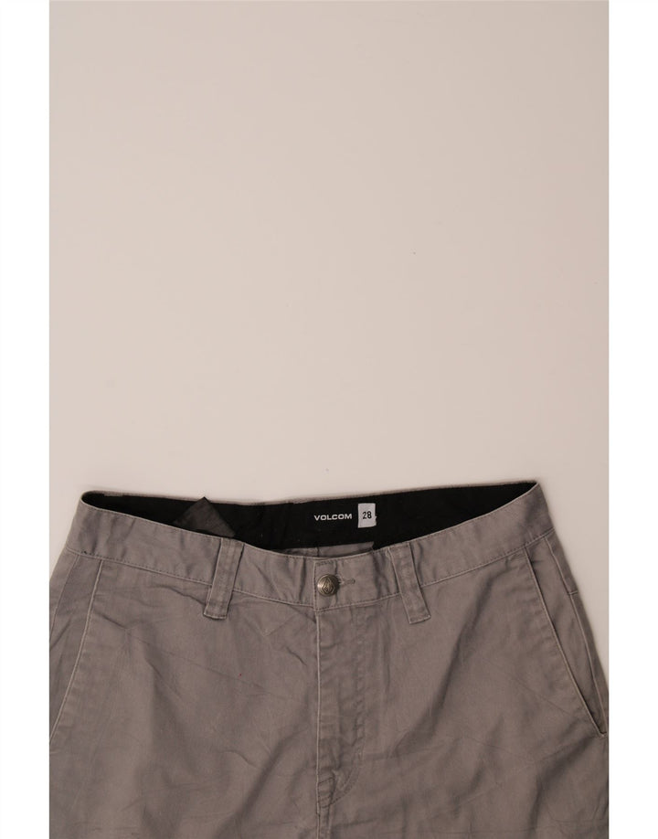 VOLCOM Womens Chino Shorts W28 Medium  Grey Cotton Vintage Volcom and Second-Hand Volcom from Messina Hembry 